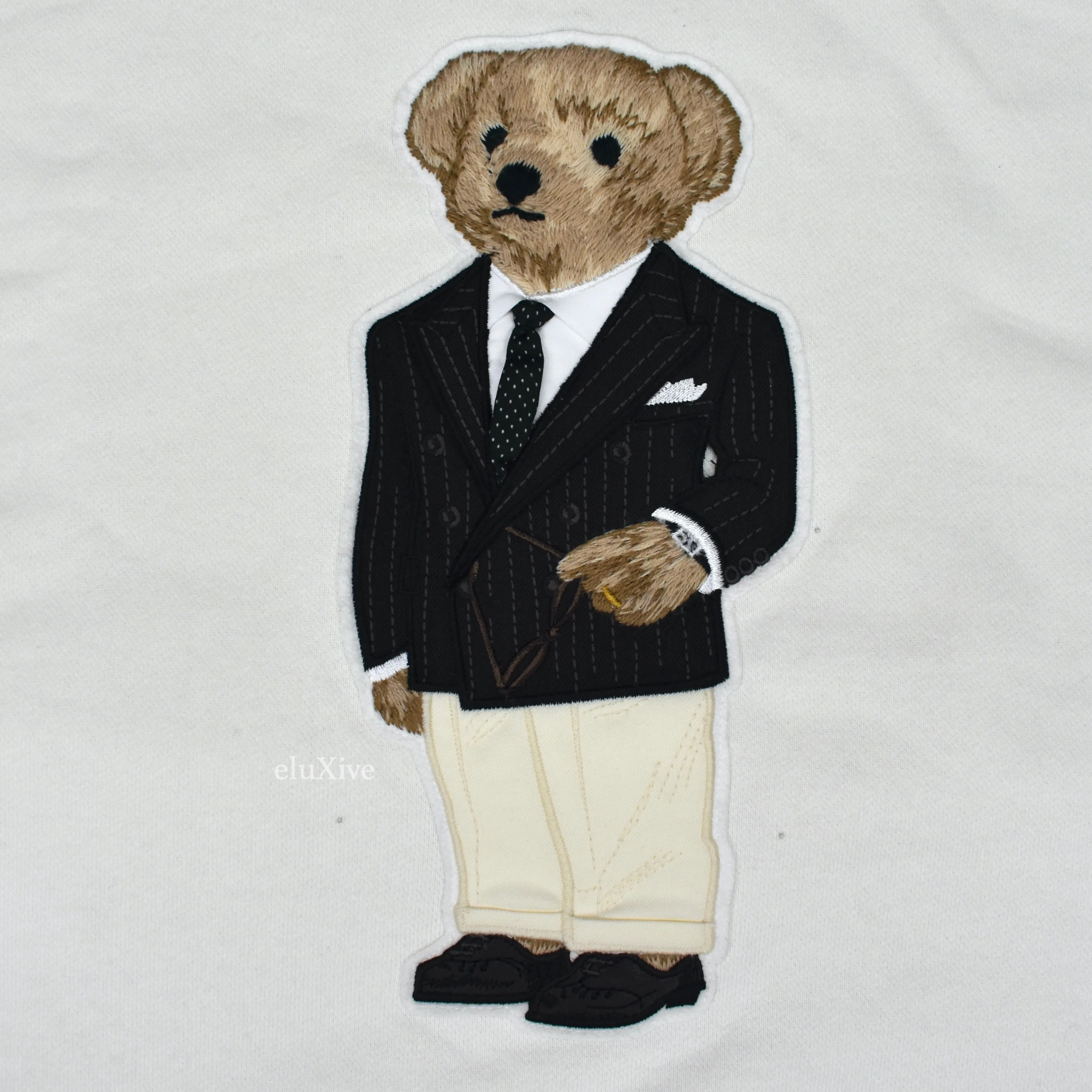 Ralph Lauren Purple Label - Tuxedo Polo Bear Sweatshirt (Cream)