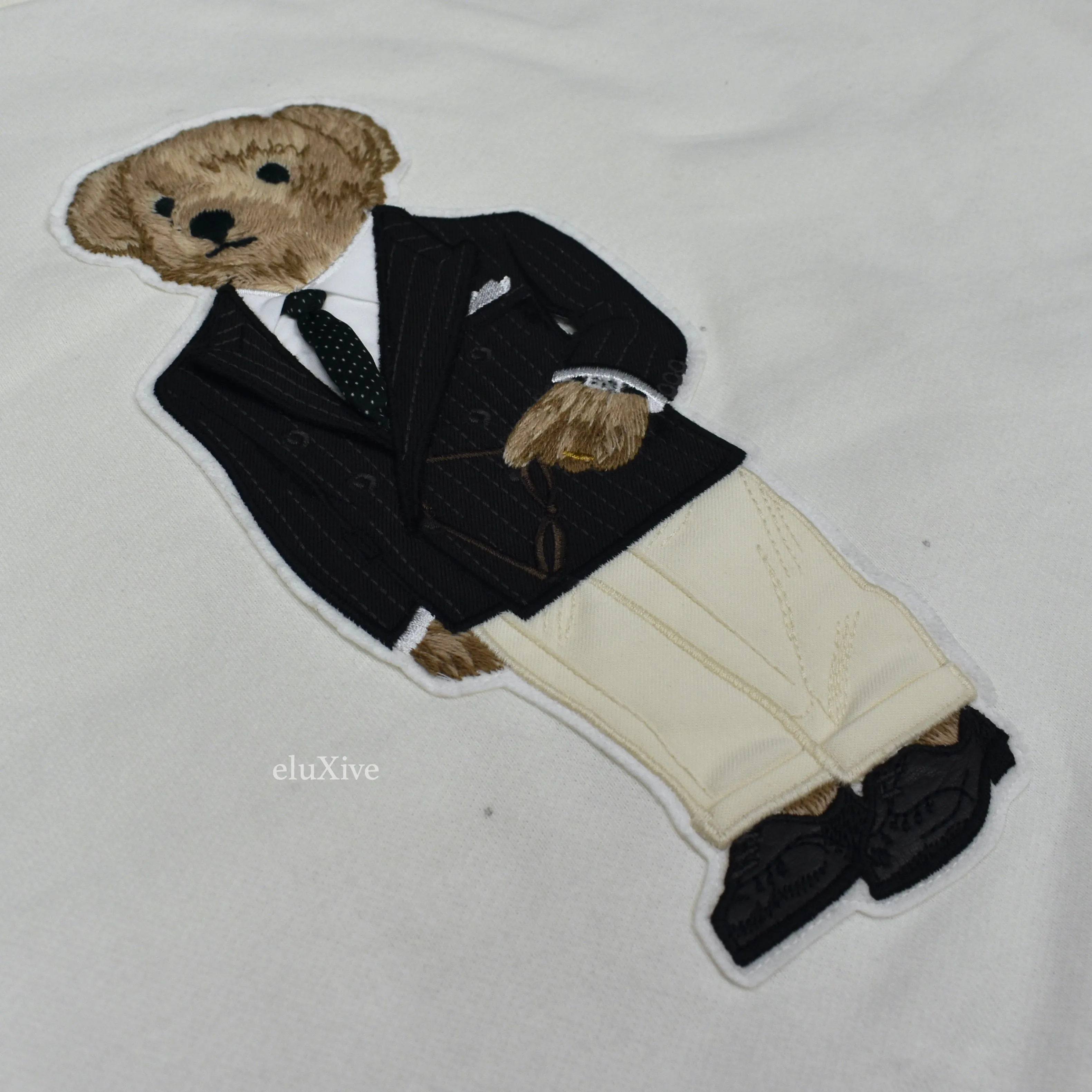 Ralph Lauren Purple Label - Tuxedo Polo Bear Sweatshirt (Cream)