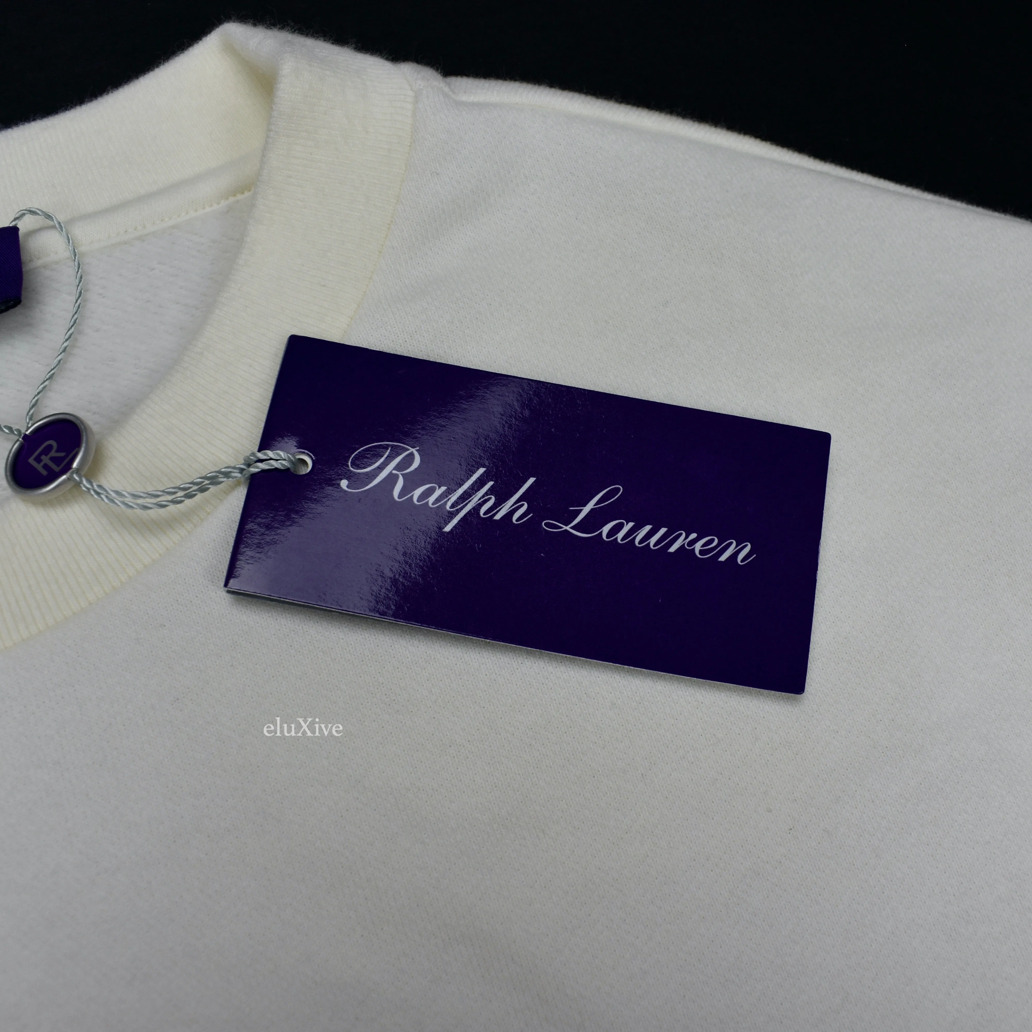 Ralph Lauren Purple Label - Tuxedo Polo Bear Sweatshirt (Cream)