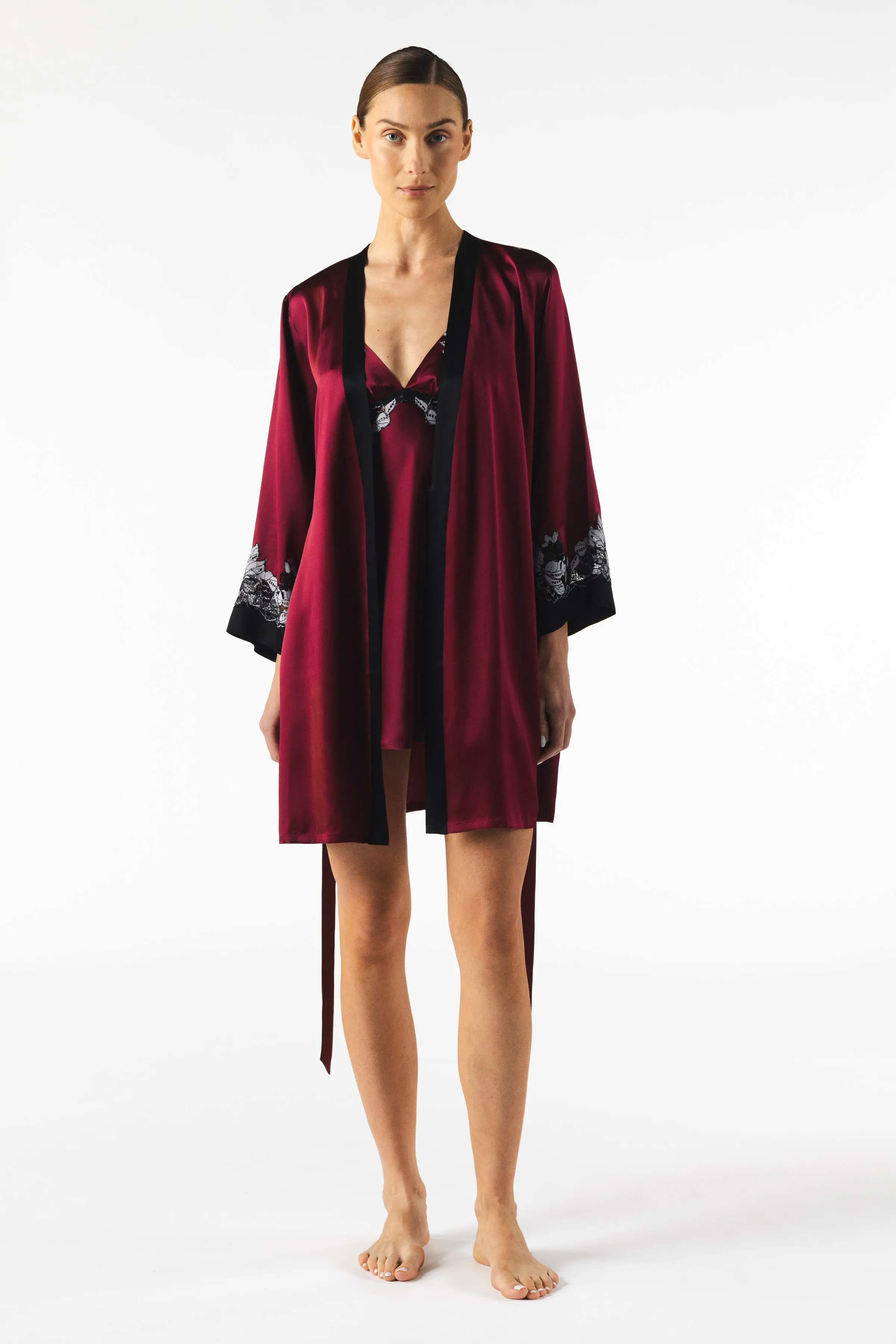 Roxy Rapture Bust-Support Silk Babydoll Chemise