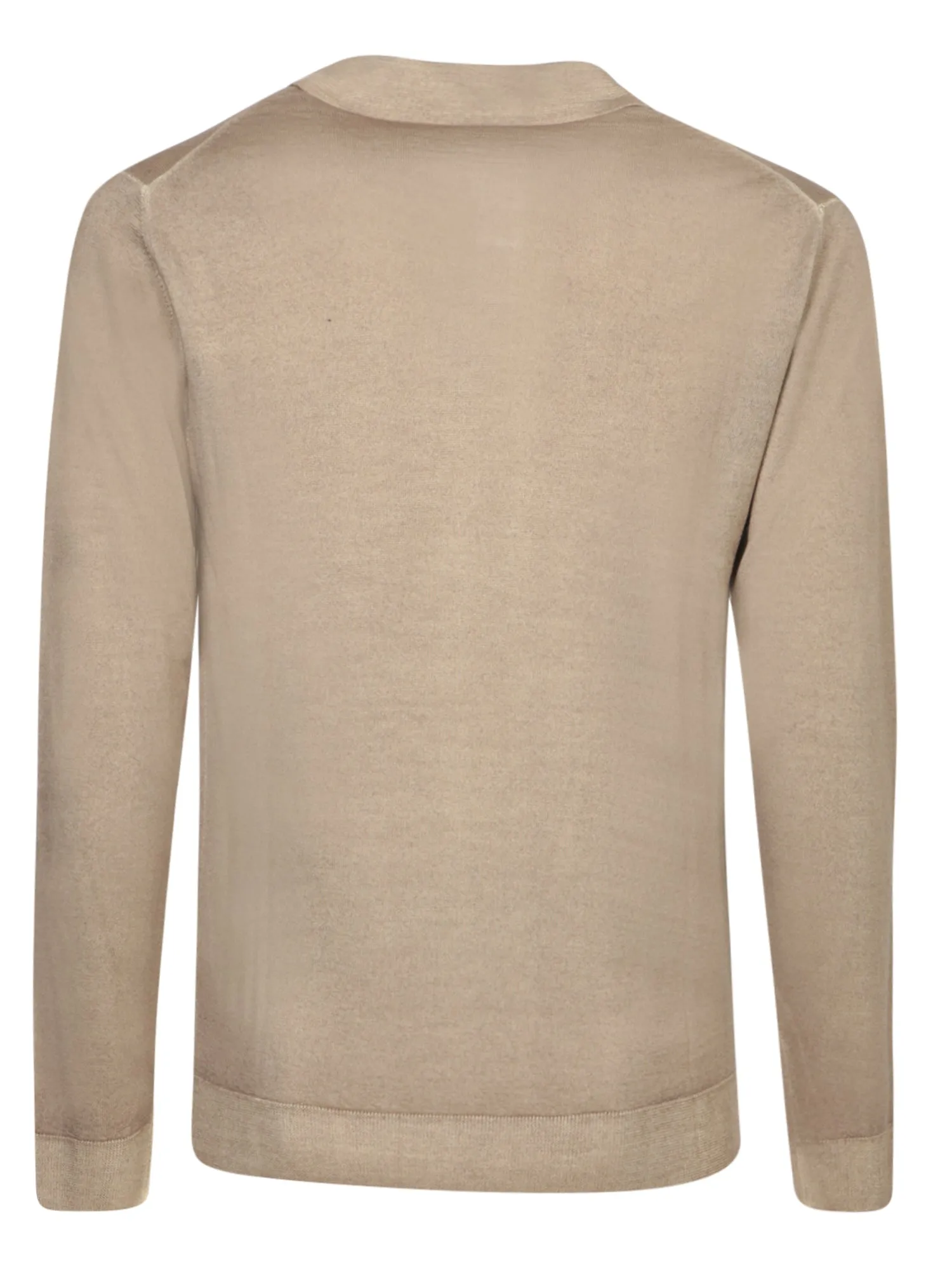Sand Merino Polo Sweater