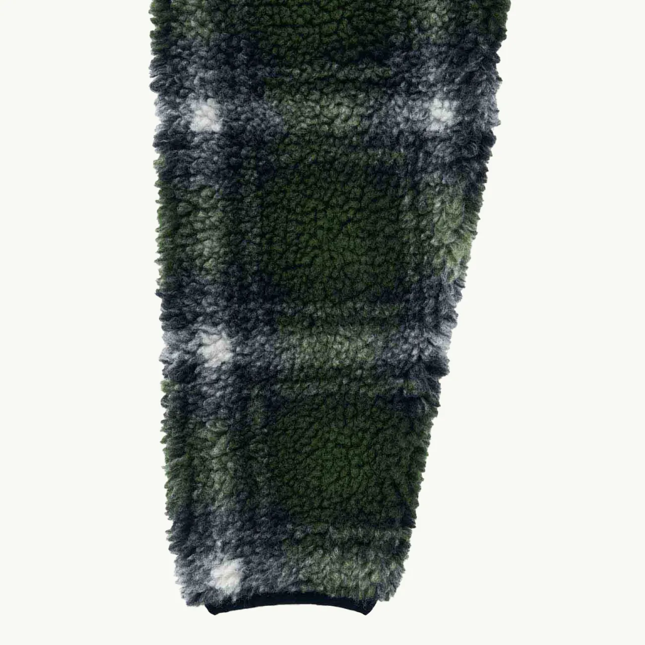 Shadow Plaid Sherpa Jacket - Olive Shadow Plaid