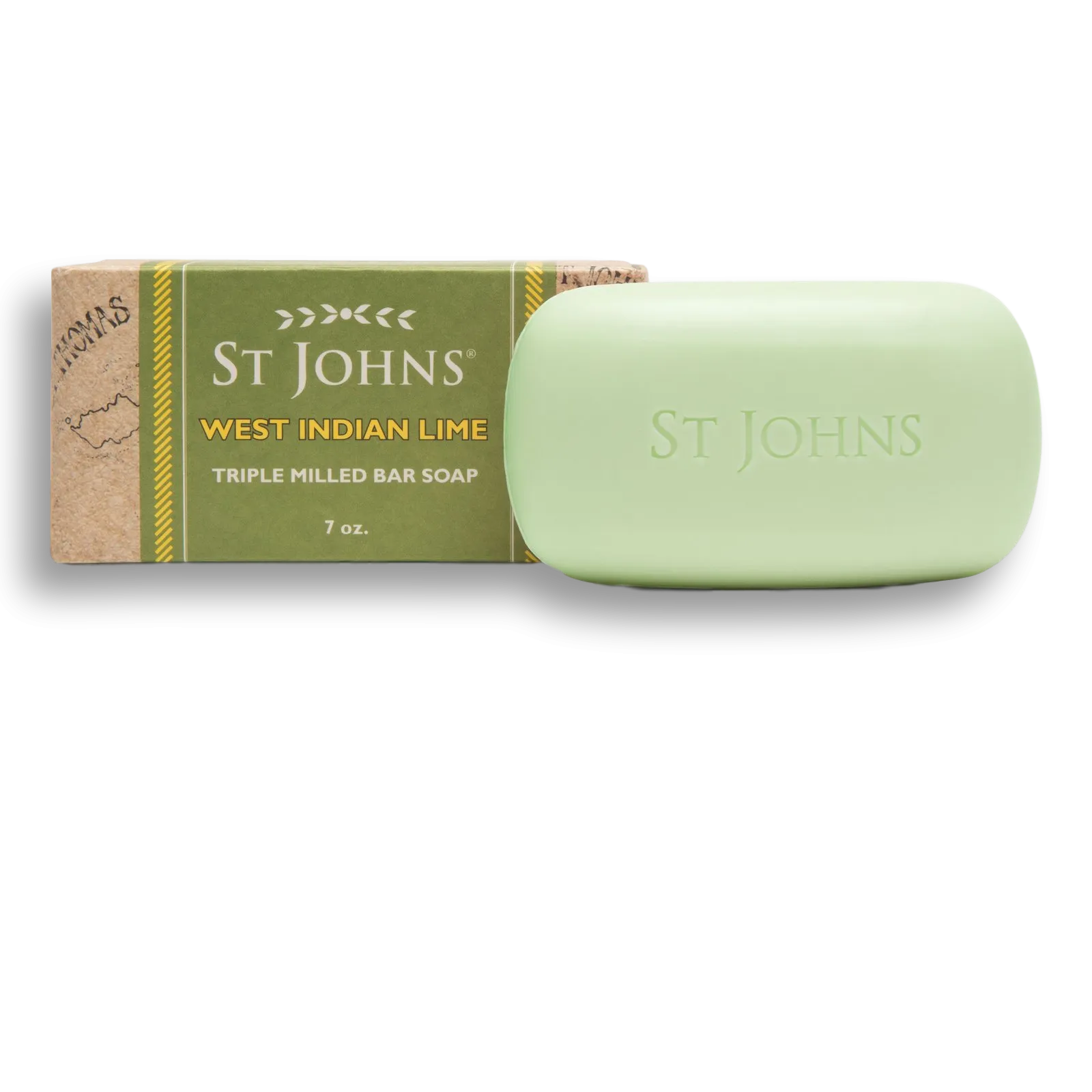 St Johns West Indian Lime Triple Milled Bar Soap