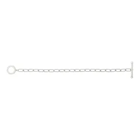 T-BAR Bracelet with CZ Detail