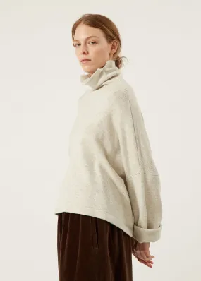 Tania Cropped Mockneck Sweater