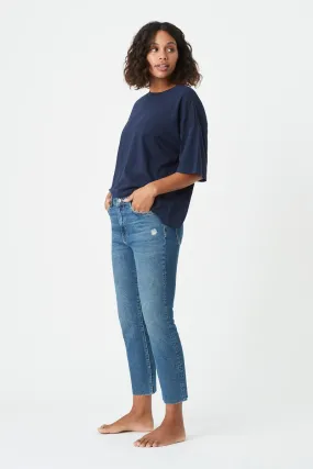 Viola Jeans - Mid Used Organic Blue