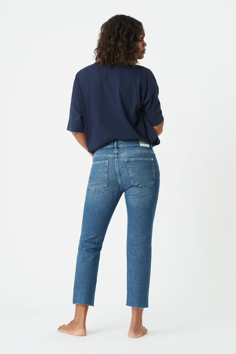 Viola Jeans - Mid Used Organic Blue